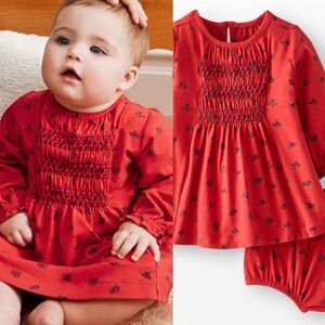 Hanna Andersson Baby Dress with Floral Pattern